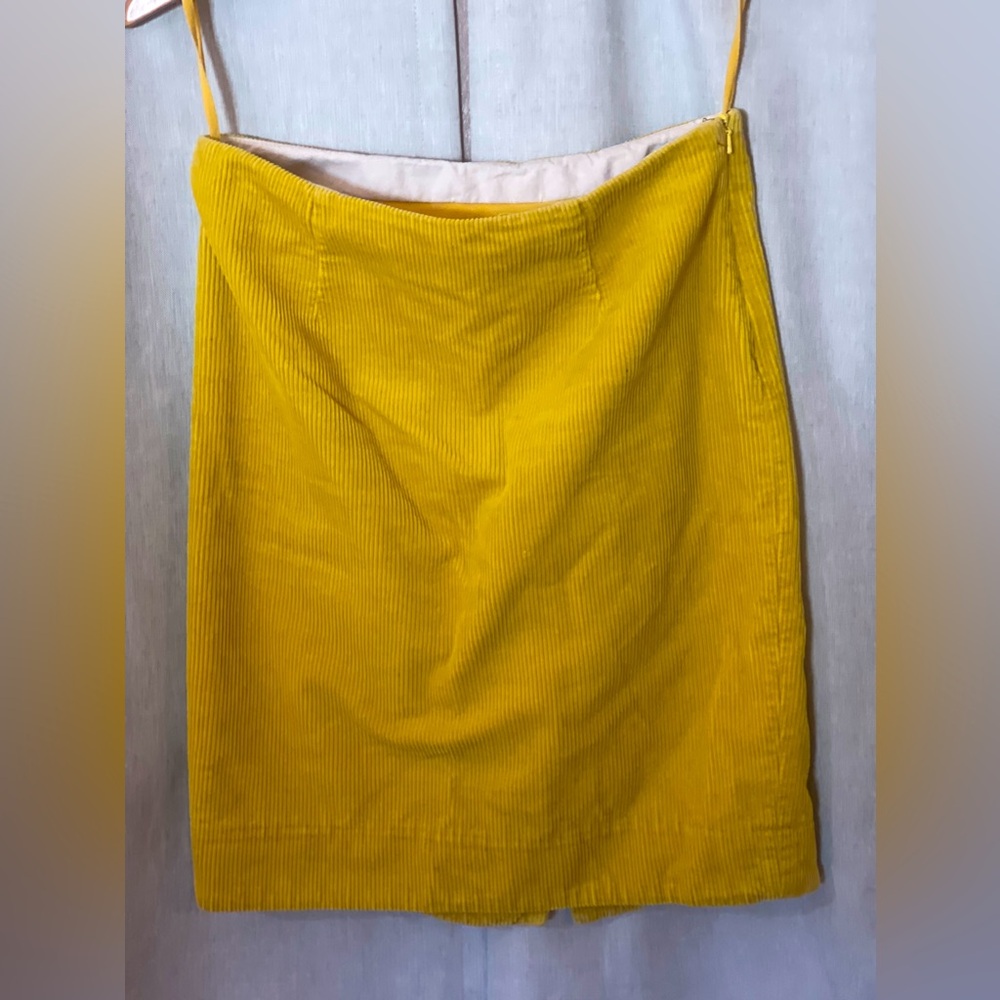 Yellow Corduroy Skirt by Maeve